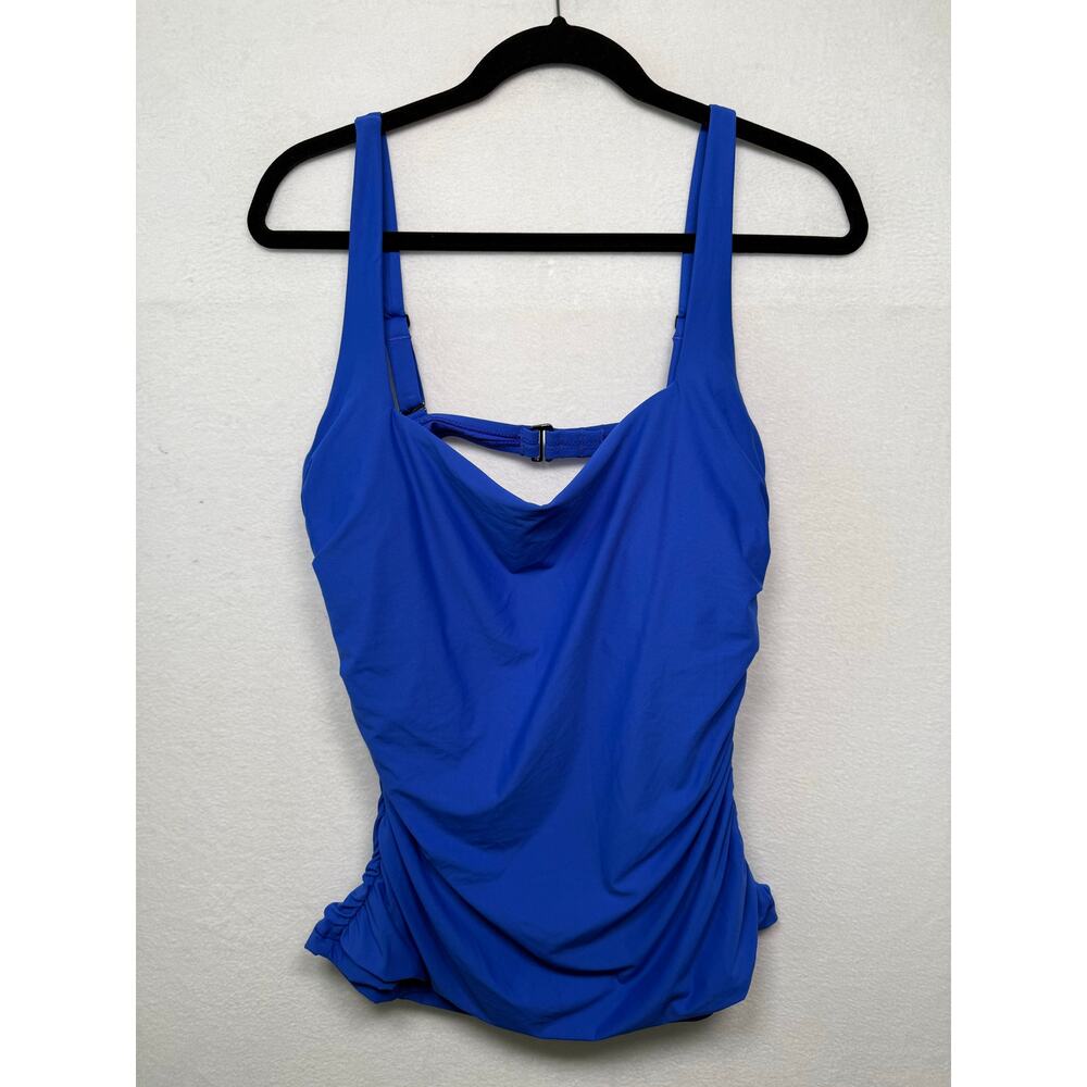 Athleta Blue Tankini with underwire